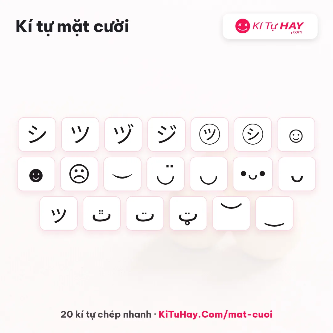 Kí tự mặt cười ツ vui nhộn ghép tên 2026