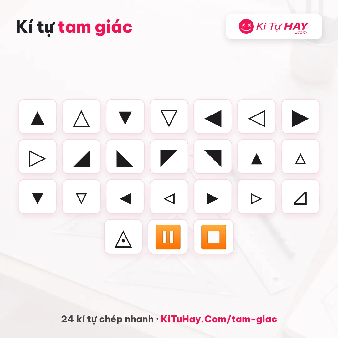 Kí tự tam giác ム mũi nhọn ghép tên 2026