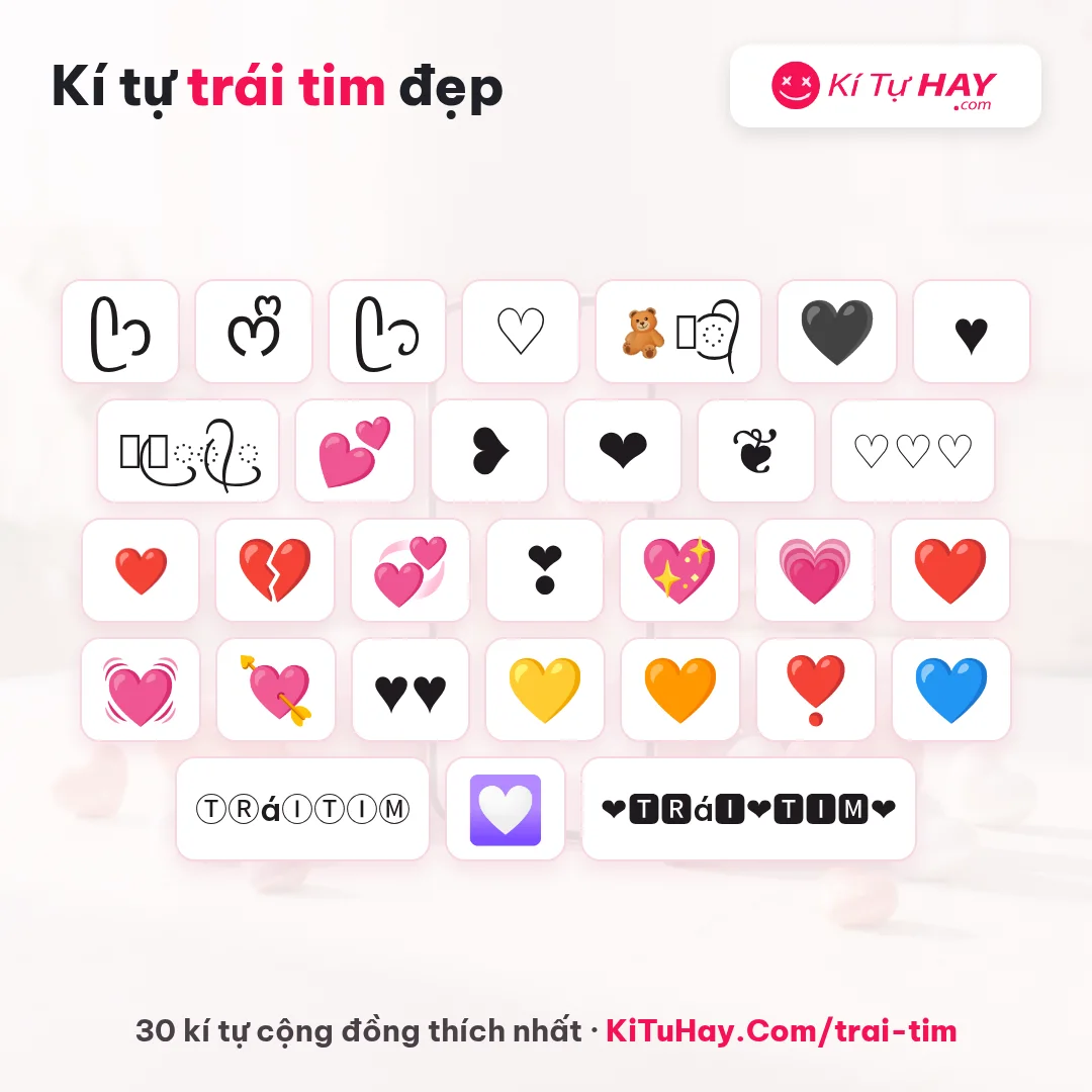 Kí tự trái tim ᥫᩣ ghép tên đôi, tên nữ 2026