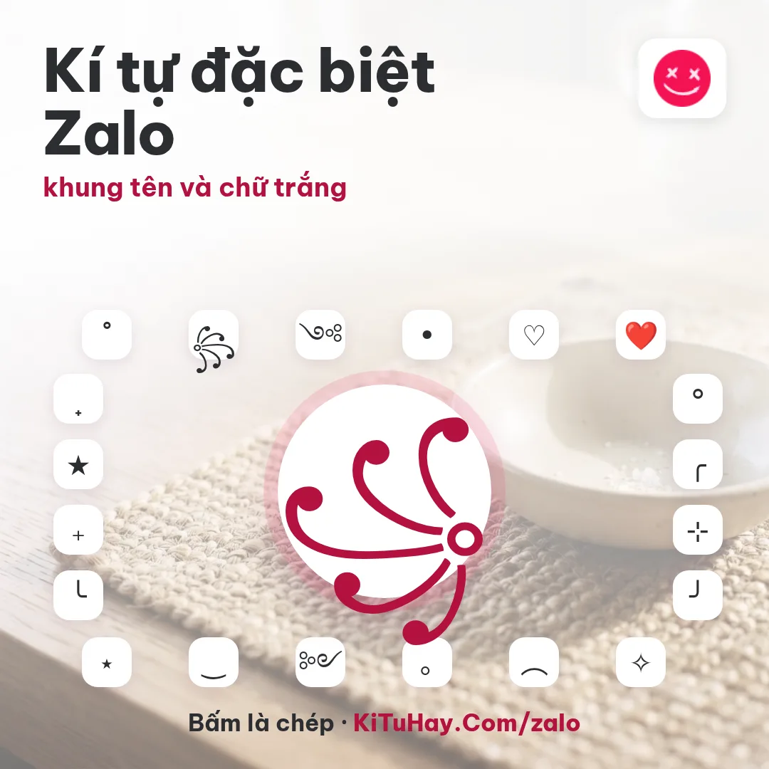 Kí tự đặc biệt Zalo ꧁, khung tên và chữ trắng